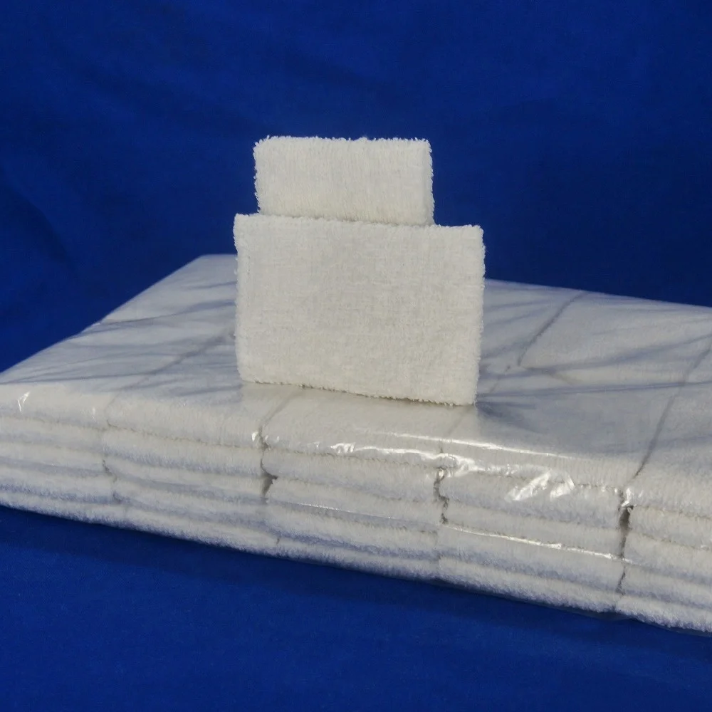 Folded  disposable cotton hand towels for restaurants for refreshing wet towel factory