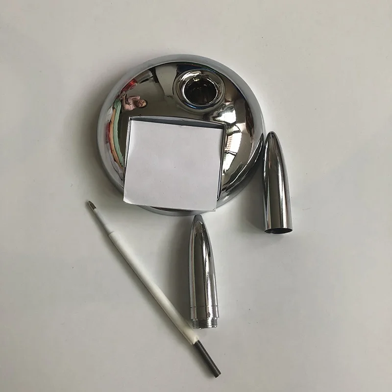 Office & School Supplies Custom Logo Advertising Metal Round Stand Magnetic Floating Pen Set With Memo Pad