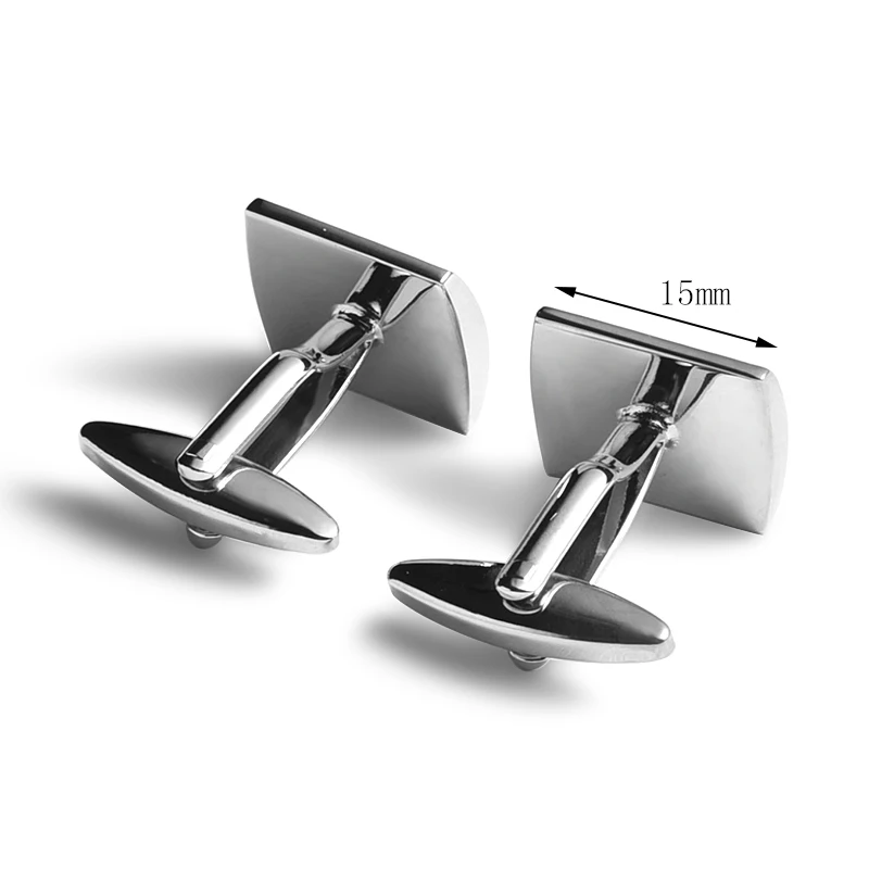 Высококачественные классические металлические запонки, мужские свадебные запонки на заказ, жесткие эмалированные запонки