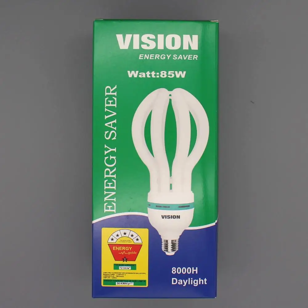 105W  B22 E27 4U lotus shape energy saving lamp