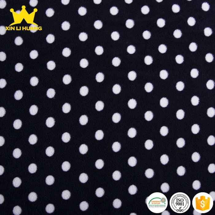 
Custom Printed 100% Polyester Reversible Polar Fleece Fabric 