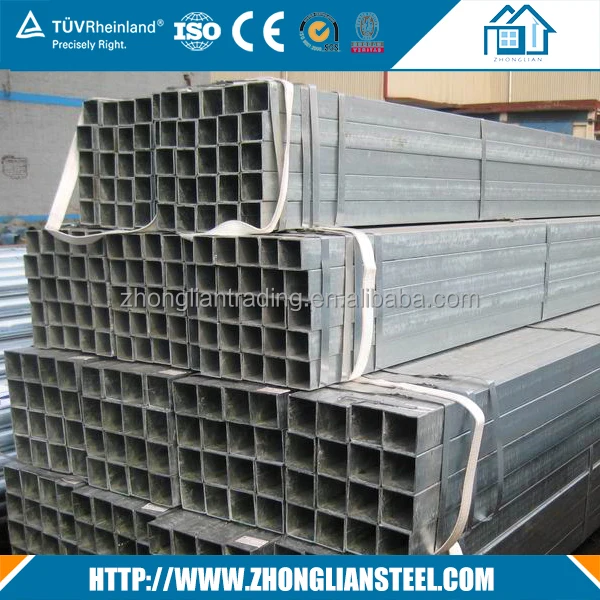 Cheap price schedule 40 rectangular 200x200 2.5 inch galvanized square steel pipe