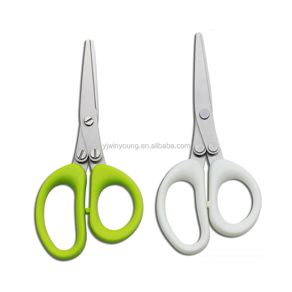 
kitchen scissors multipurpose 5 blades herb scissors herb scissor with easy cleaning brush 