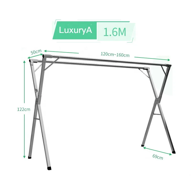 Outdoor Universal Clothes Drying Racks, Foldable Stainless Steel Cloth Dryer Rack Household Cloth Dryer