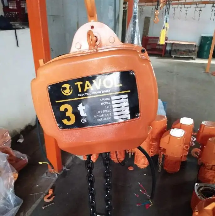5 ton electric chain hoist used on single girder overhead crane