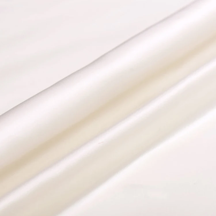 Белая Неокрашенная шелковая ткань шармёз 100 чистая тутового шелкопряда 19