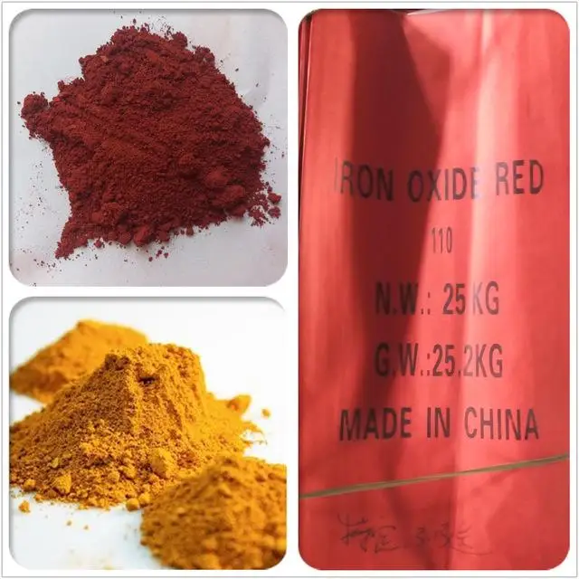 synthetic color paint Iron Oxide Red for wood mulch