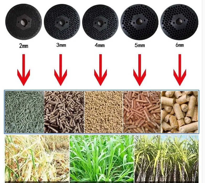 Flat die rice husk pellet animal feed granulator make machine for farm used