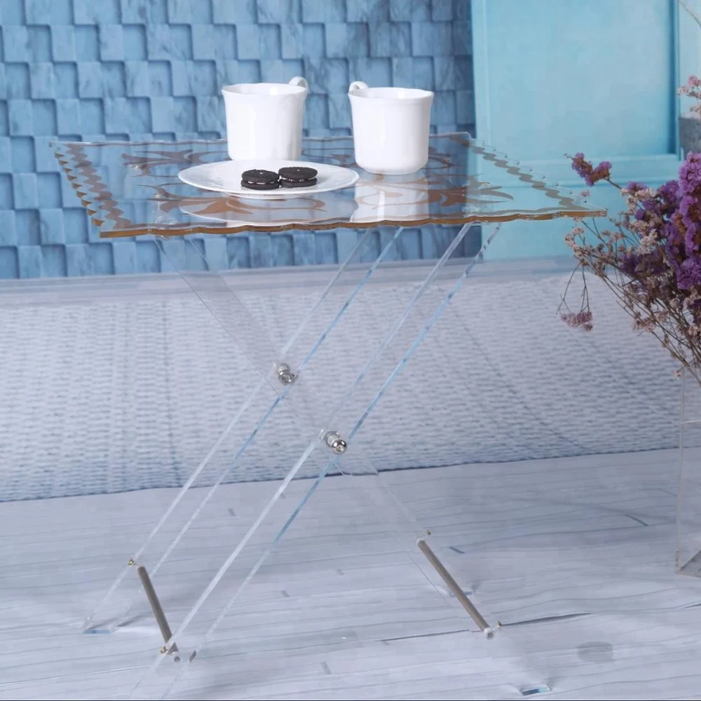 Modern Furniture Transparent Plexiglass Acrylic Fancy Coffee Table