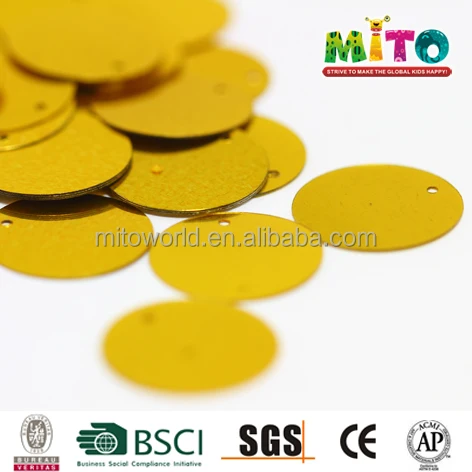 Clothing Accesory wholesale plastic large round sequin
