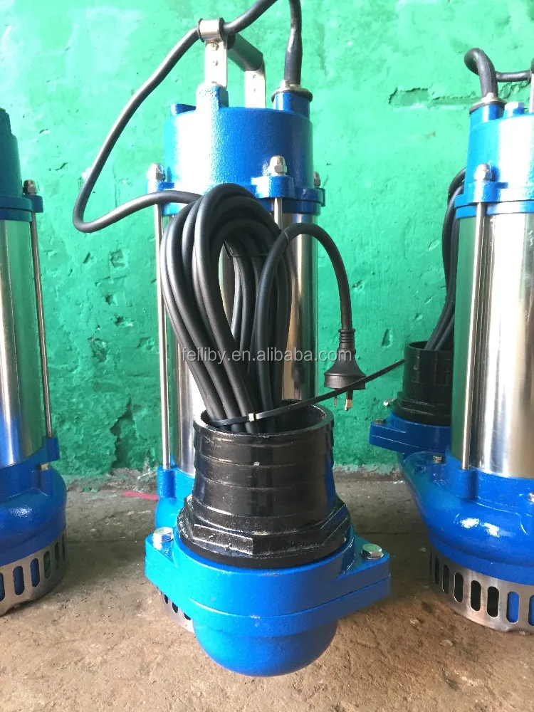 V2200 submersible sewage pump 3hp vertical submersible mud pump for waste water