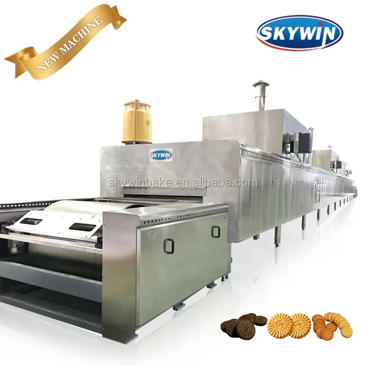 Milk Finger Stick Biscuit Making Machine Chocolate Coating Biscuit Production Line
