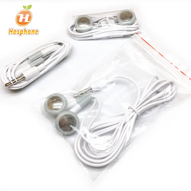 Cheapest Factory Earphone ios mobile phone earbuds Headphone Cheap MP3 Hands free  for  iPhone  Samsung without Warranty