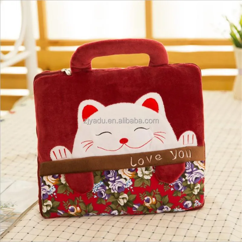 Air conditioner is cartoon plush toy portable air conditioner blanket blanket wholesale