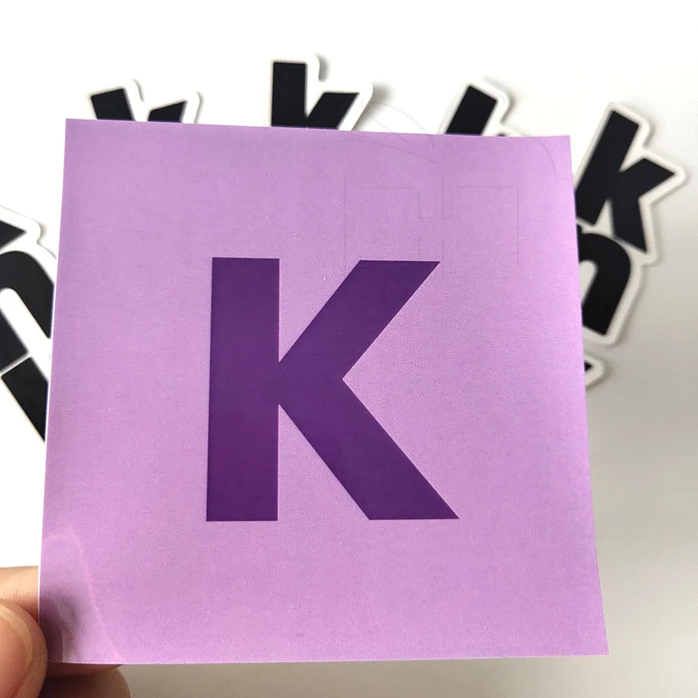 UV Printing Waterproof Alphabet Word Letter Custom Die Cut Vinyl Stickers