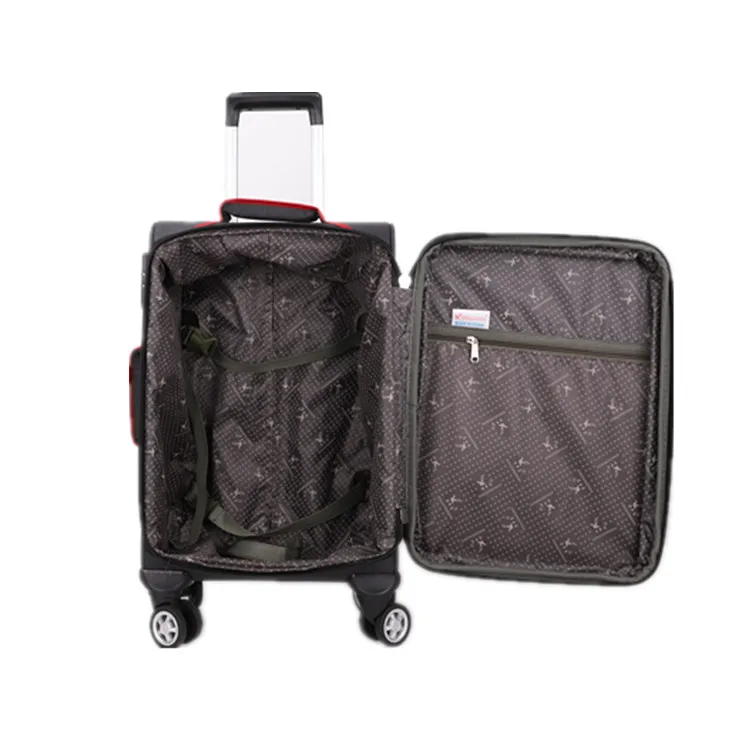 
fashionable high quality business carry-on luggage set fabric trolley luggage 