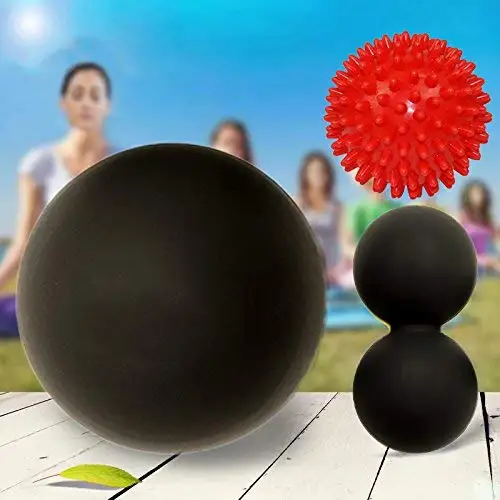 
Massage Lacrosse Balls Rubber Body Massage Therapy Balls Custom Logo 