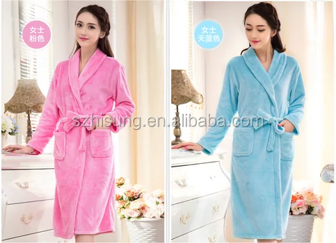 
Personalized Girls Pink Super Soft Coral Fleece Bathrobe 