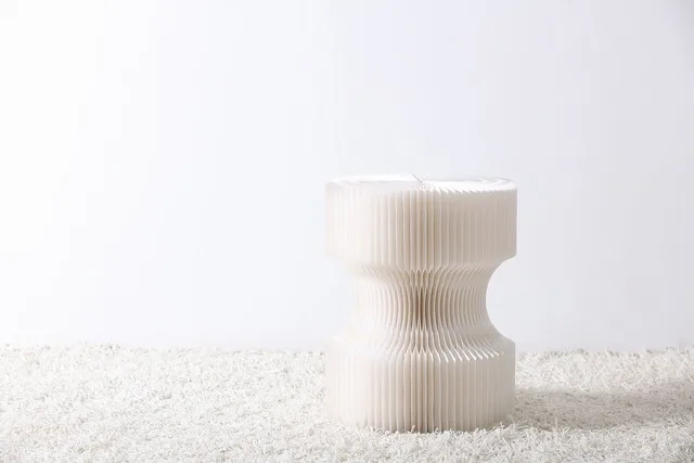 Новый дизайн, модный складной бумажный табурет, легко носить с собой, бумажная зеленая мебель