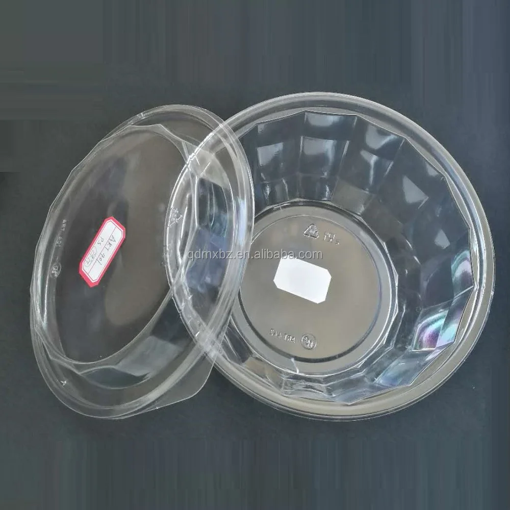 OPS Material ClearSeal Hinged Lid Plastic Clamshell Container for Hamburger,Salad, Slices of pie Packaging