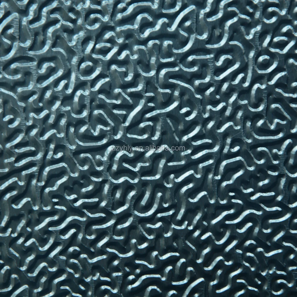 Industrial colored embossed aluminum foil 30 micron in thickness