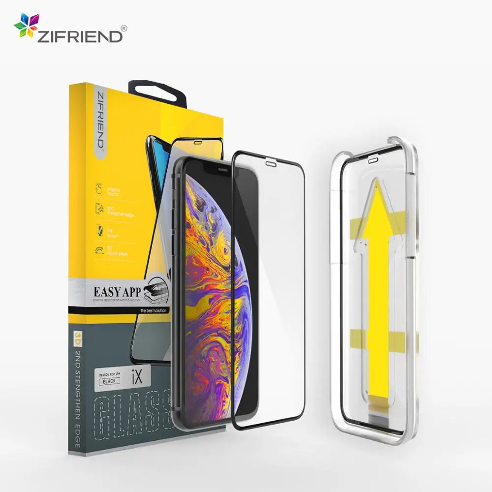 Sheet Mobile Tempered Glass Trending 3d 2019 9h Mobile Phone 98% Clear Screen Protector Glass Curved Glass for Iphone 8 Zifriend