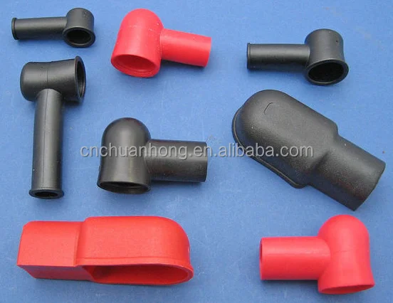 Rubber Terminals Cover Push-on rubber covers for terminals to insulate open or closed end battery terminals