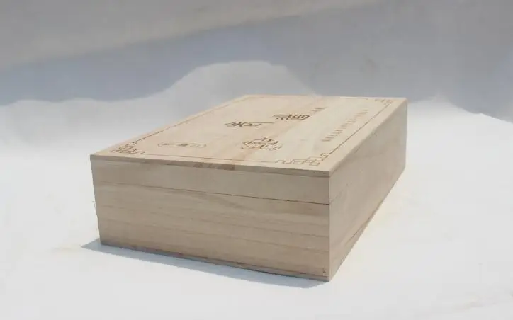 Custom Unfinished Wooden Compartment Gift Boxes For Tea Bags