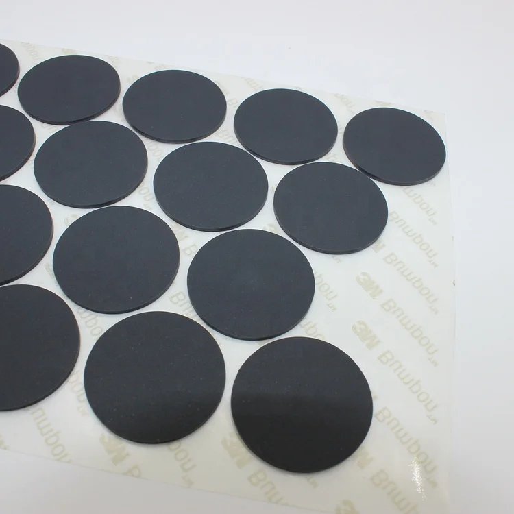 Custom 3M  High Adhesive Bumpon Rubber Black  Silicon Rubber For Various Application