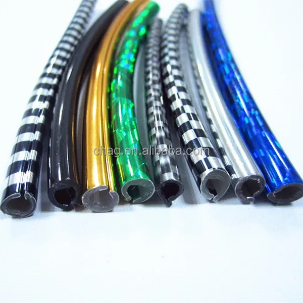 U Shaped PVC Edge Gold Strip For Car Trimming Strip