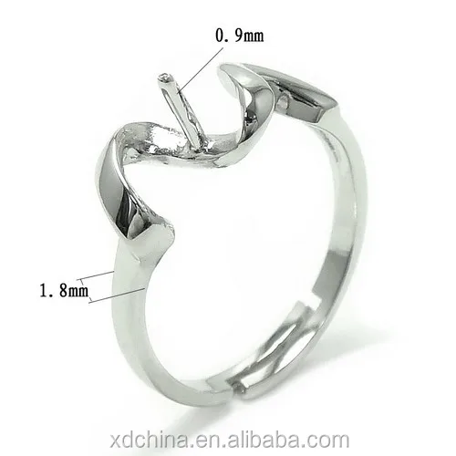 XD CE060 925 sterling silver pearl ring mountings 925 silver ring settings without stones