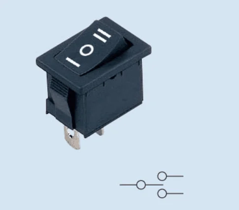 125 В KCD1-103 6A Черный Rocker Switch для электронного