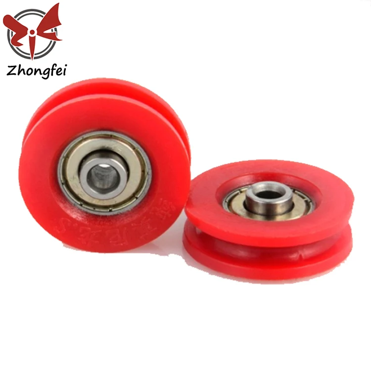 Door And Window Roller Aluminum pulley wheel nylon pulley wheel with bearing