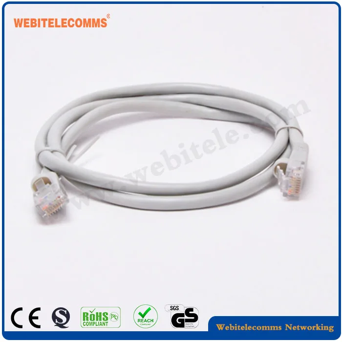 Good Quality,Telecommunication Cable+CU or CCA Material,3M RJ45 UTP Cat5e Patch Cable