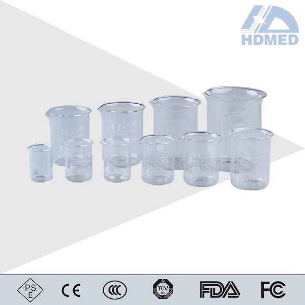 HDMED All types of Laboratory Glassware, high quality Boro 3.3 glass