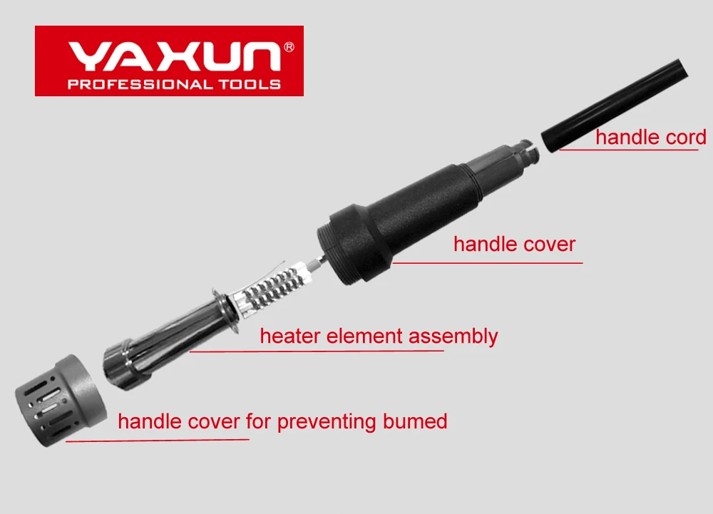 Профессиональная Бессвинцовая паяльная станция YAXUN YX891 с пистолетом горячего воздуха интеллектуальный цифровой дисплей 1000 Вт наладочная высокой