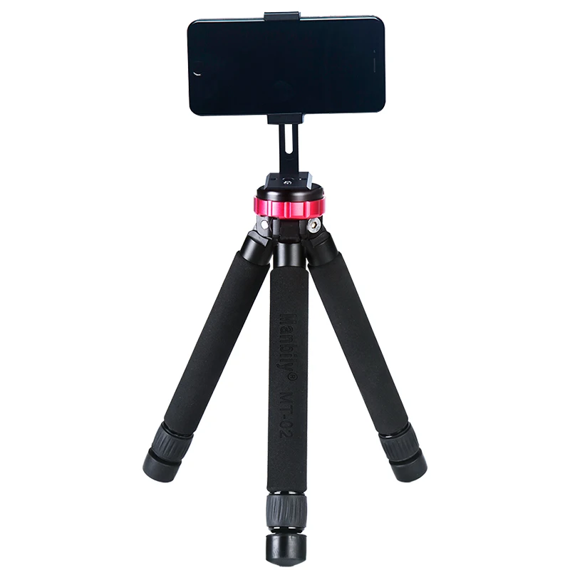 Manbily MT-02+SP-01  Universal  Phone holder  Light Weight DSLR camera Table Mini Tripod desktop tripod