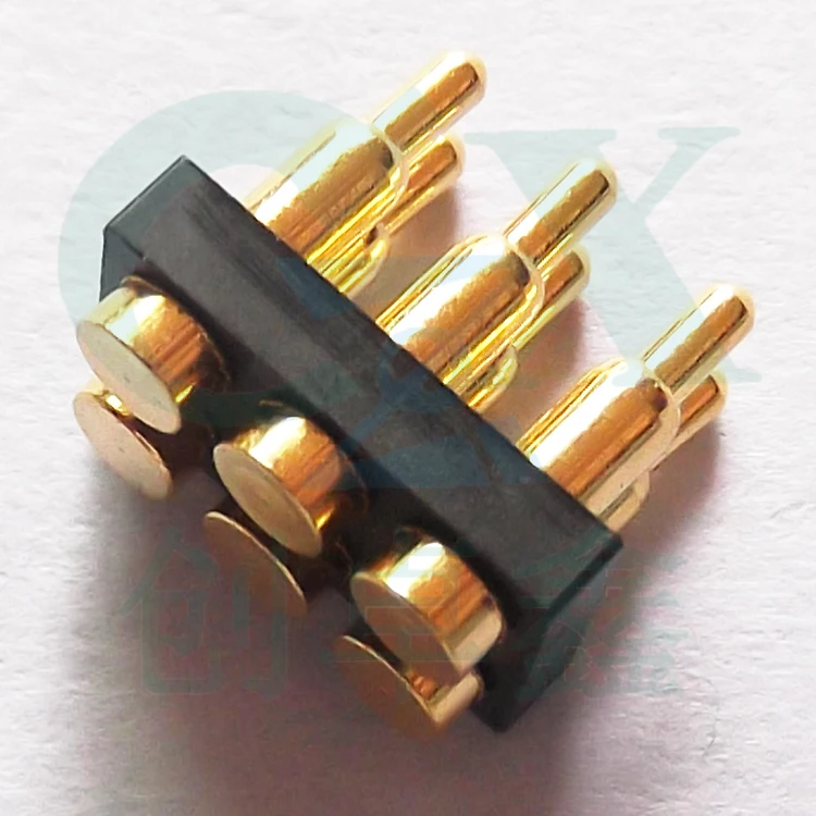 
SMT double row spring loaded 6pin 1mm 2mm 3mm 4mm pogo pin 