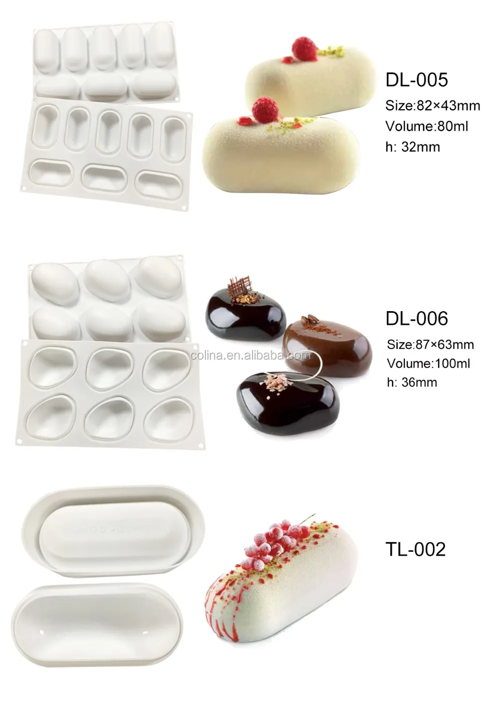 white ball shape silicone mousse mould silicone cold dish mold cake tool