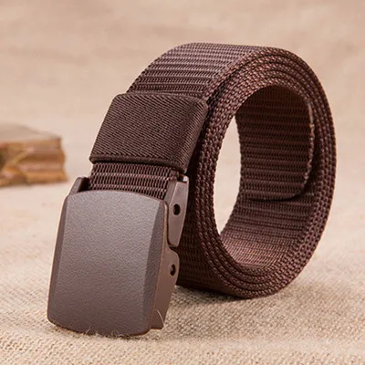 New design fashion youth fabric belt black casual sport men and women belt