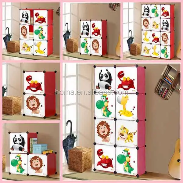 DIY hot sell plastic foldable baby closet wardrobe