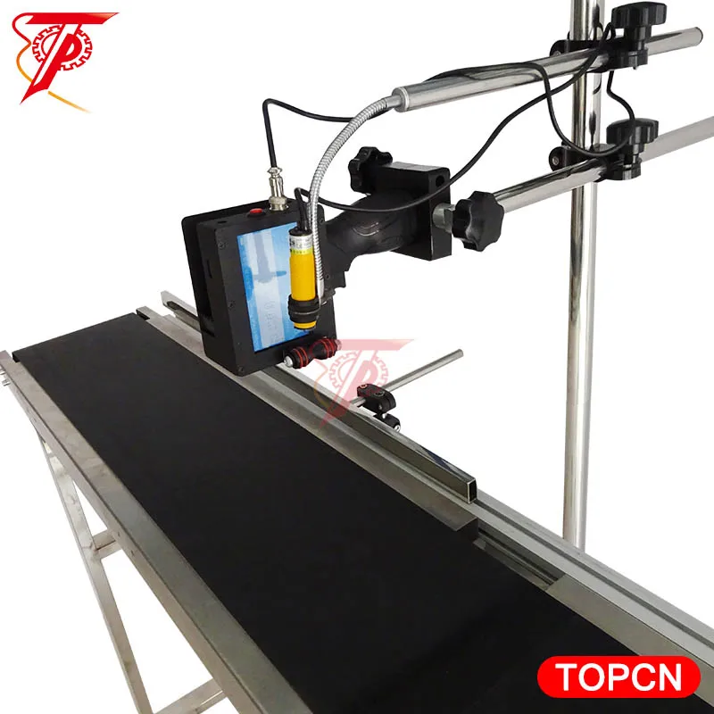 Automatic Ink jet spray pet bottle inkjet date coding machine with conveyor