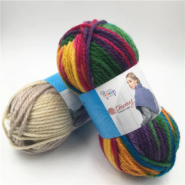 
Knitting crochet wolle colorful acrylic yarn for hand knitting 