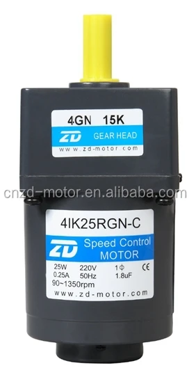 ZD ac gear motor (80mm), 4IK25RGN-C / 4GN 15K , ac Induction motor . 220V 25W