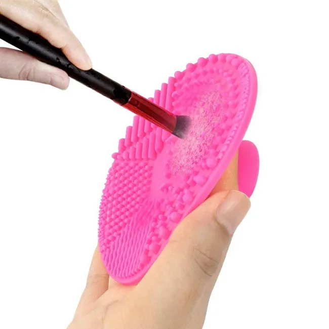 
2019 Best Seller Professional 2pc Silicone Makeup Brush Cleaner Cosmetic Brush Cleaning Mat for Sale 