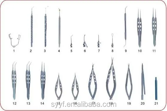 Microincision cataract surgery/microsurgery instruments cataract sets/ ophthalmic surgical instruments kits