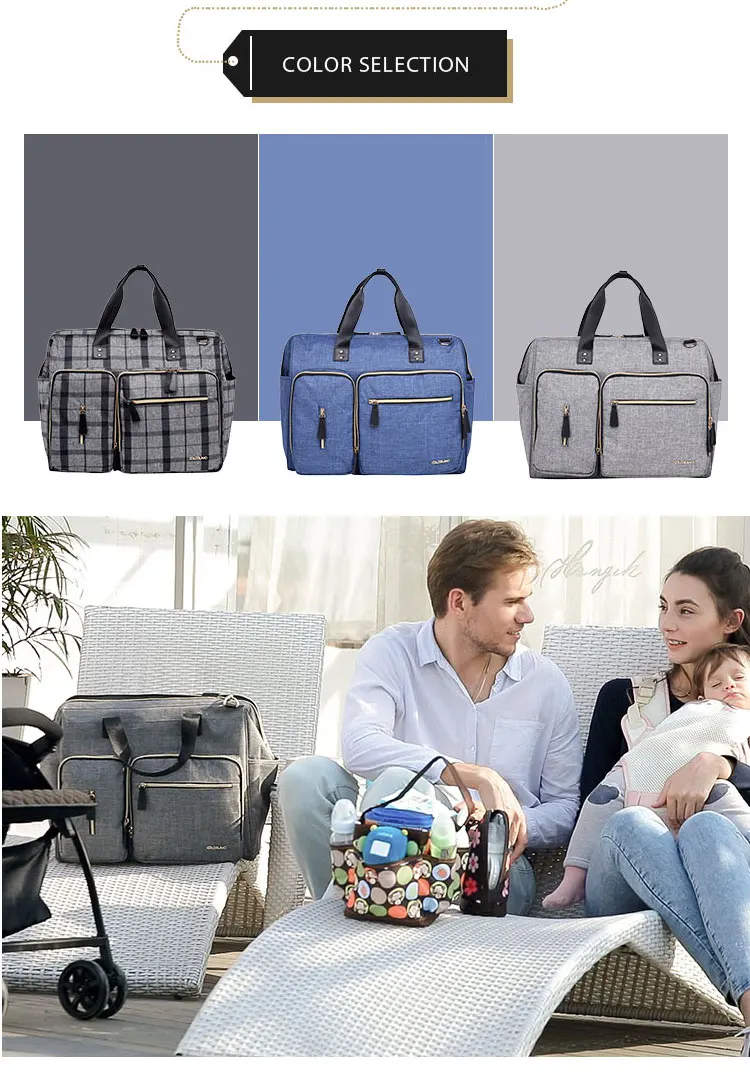 
Colorland Europe style big size baby bags backpack mommy bag for hospital use 