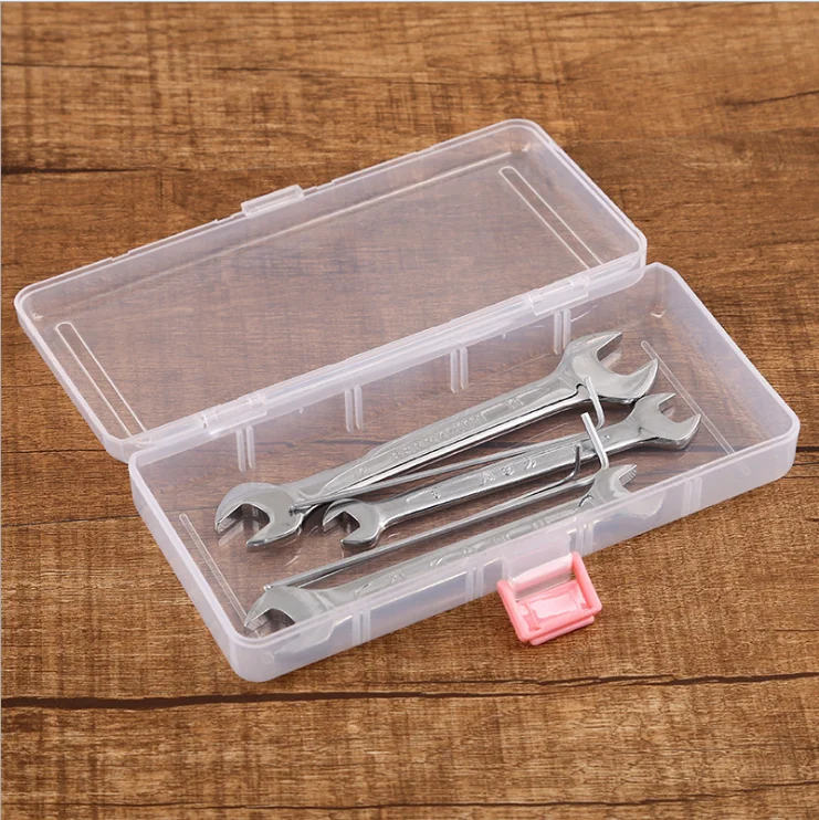 China sale flat shape pink buckle plastic storage boxes with cover