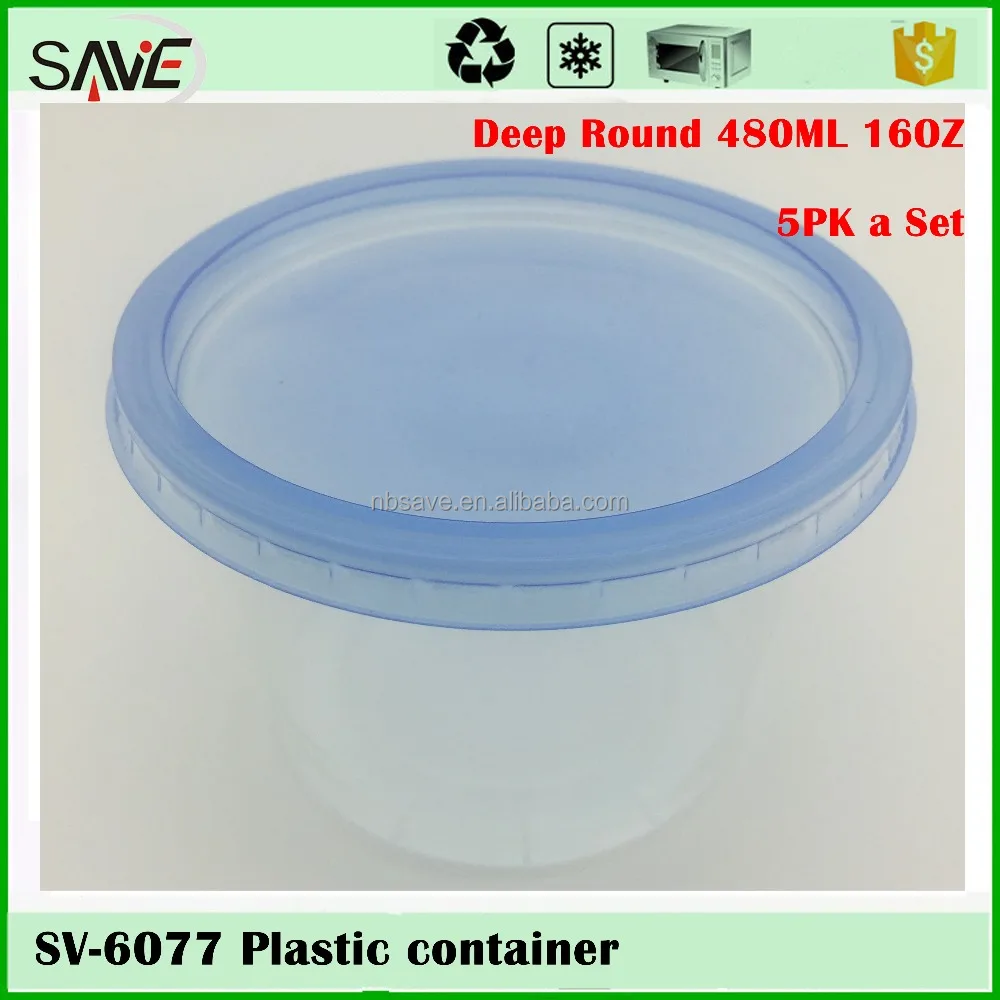 SAVE takealongs Indian 1000ML 12cm diameter plastic serving bowls with lids