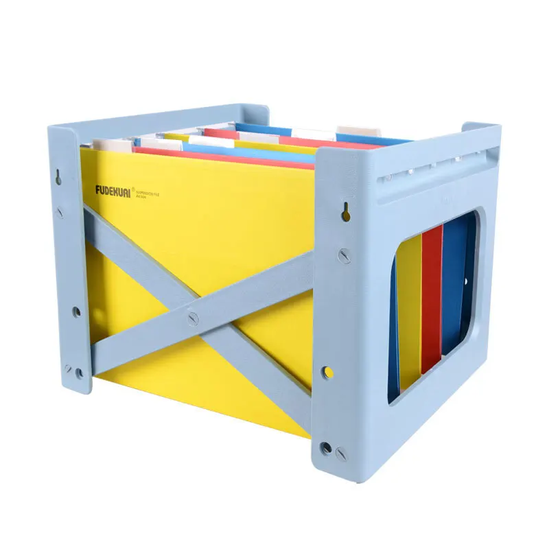 2018 Colourful Stationery A4/FC size paper hanging file holder OEM factory plastic and metal material